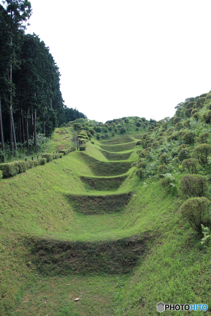 山中城址にて