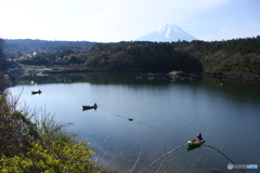 精進湖からの富士山