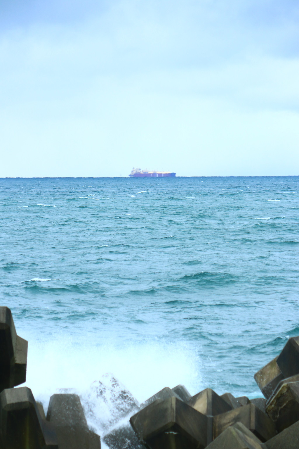 冬型蜃気楼と荒れる日本海②