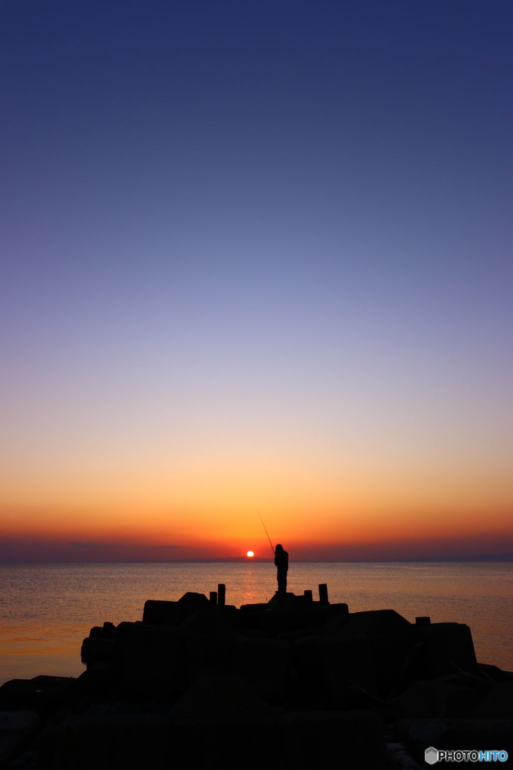 夕陽釣り