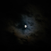 十三夜前日のお月様と雲