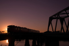 夕焼の橋