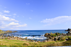 秋の種差海岸