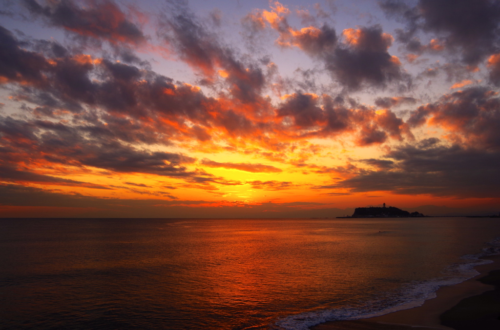 江ノ島の夕景