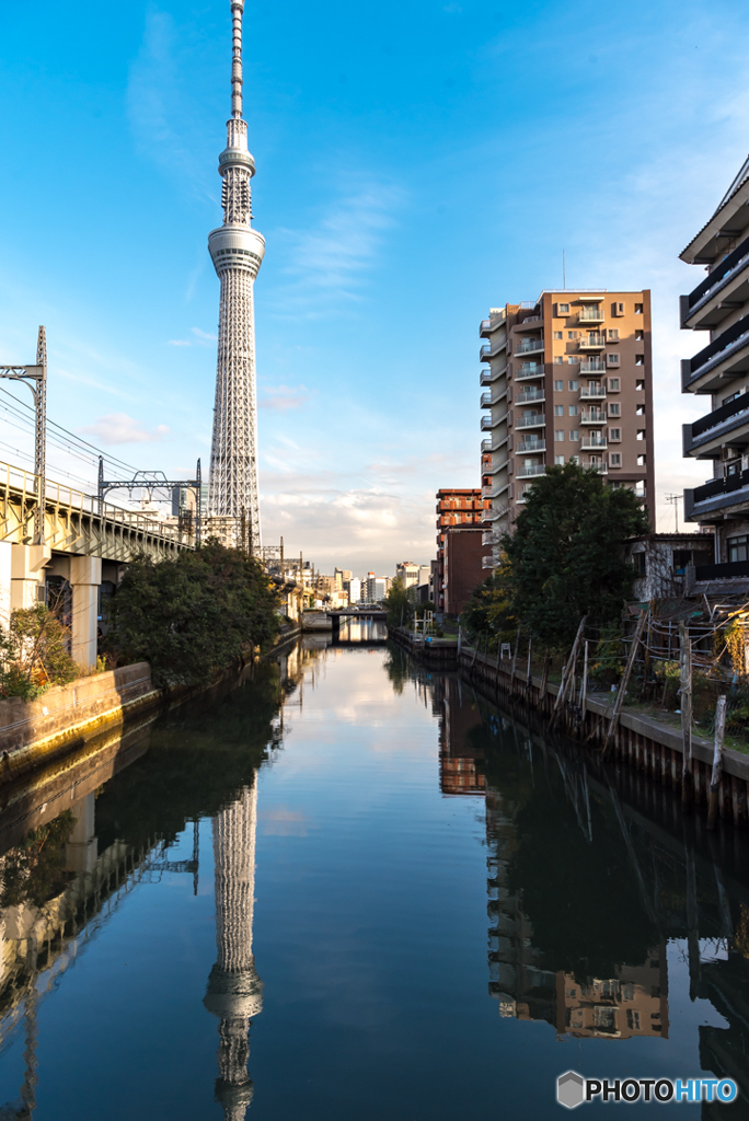 逆さスカイツリー By よざ Id 写真共有サイト Photohito