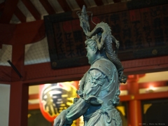 浅草寺にて