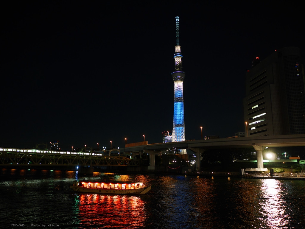 東京スカイツリーと夜景