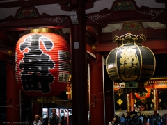 浅草寺にて