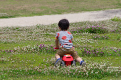 公園を疾走