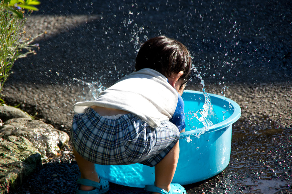 水遊び