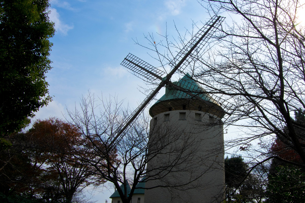 公園の風車