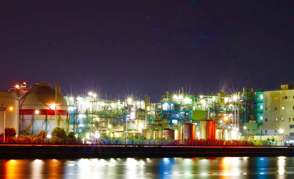 工場夜景