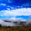 山霧と青空