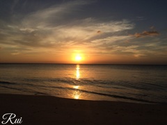 波照間に沈む夕日