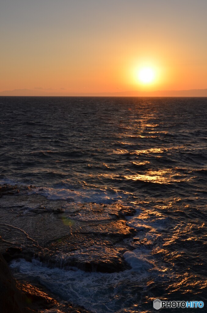 夕景の児子ヶ淵