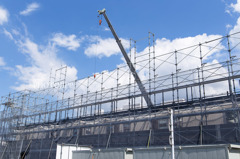 改装中の建物