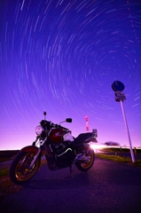 星とバイク