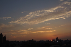 夕焼け　５月