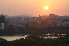 大濠公園日没前