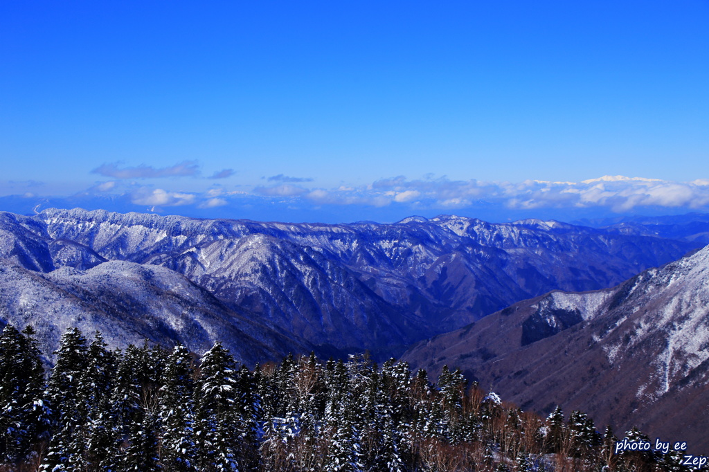 新穂高山頂展望台より1