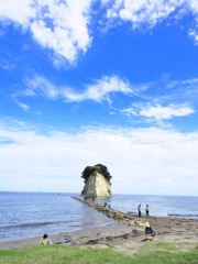 石川県　見附島