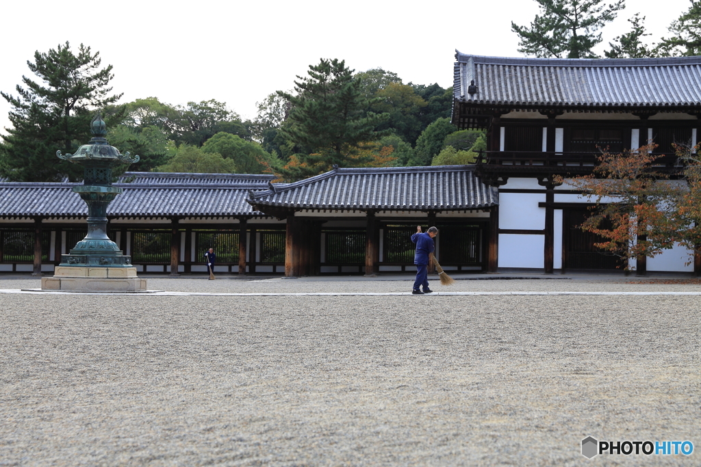 法隆寺 回廊と経蔵