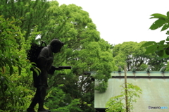 報徳二宮神社　二宮金次郎像