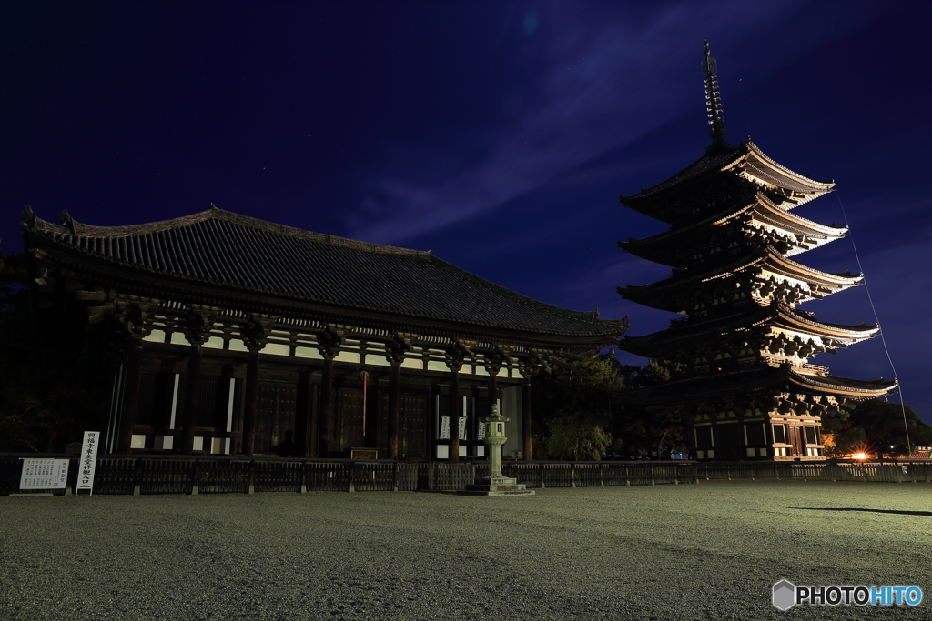 興福寺 東金堂と五重塔
