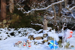 宝珠山立石寺 境内にて