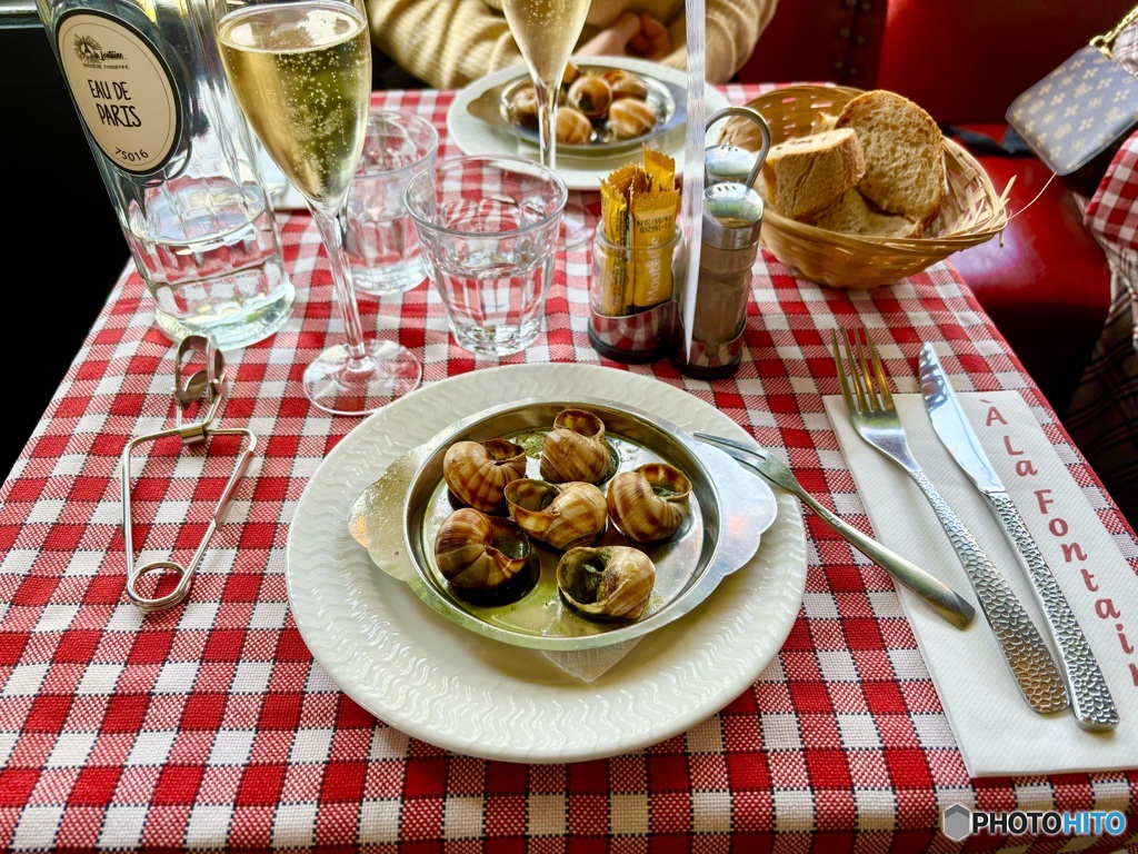 パリで食べたエスカルゴ