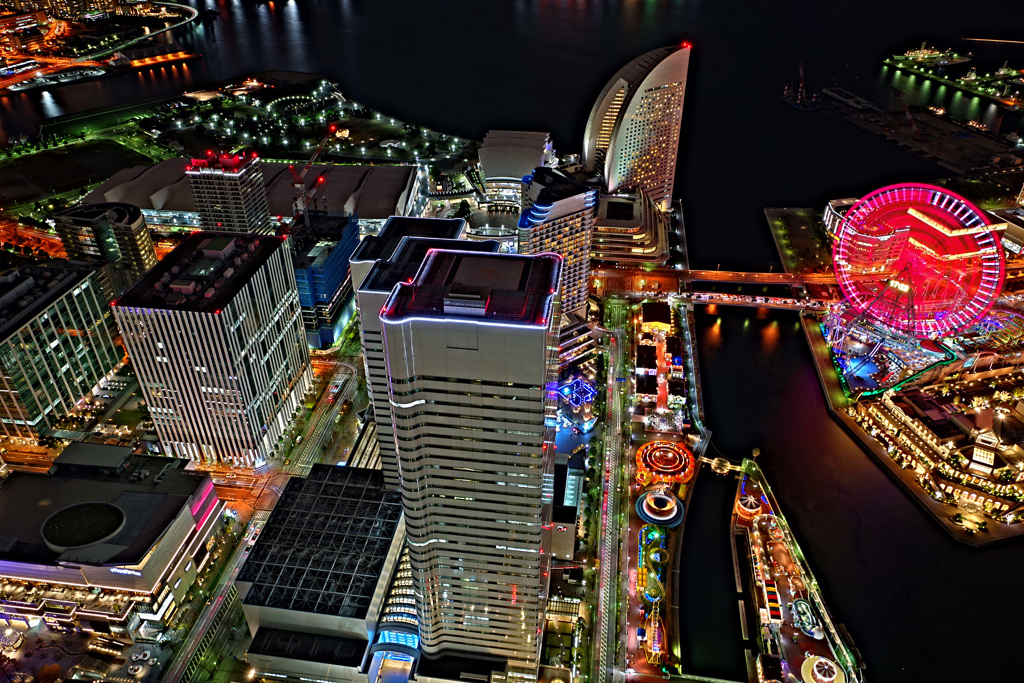 横浜みなとみらいの夜景Ⅰ