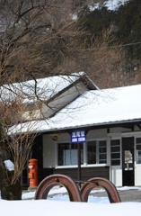 車止めのある光景