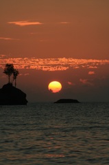 夕日