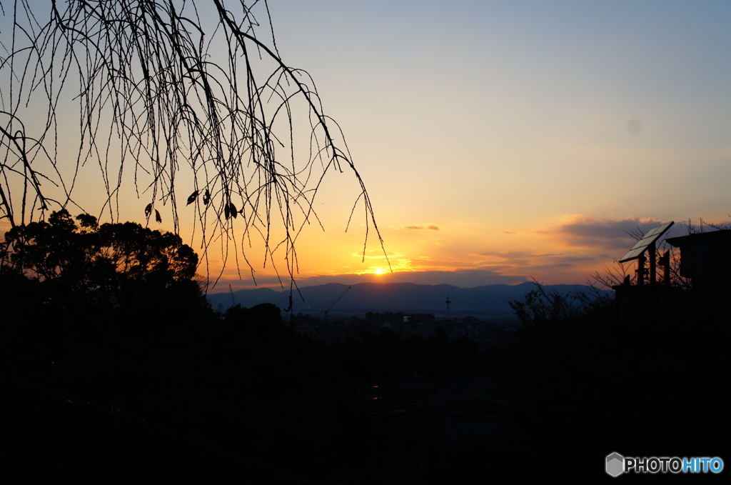 京都の夕焼け