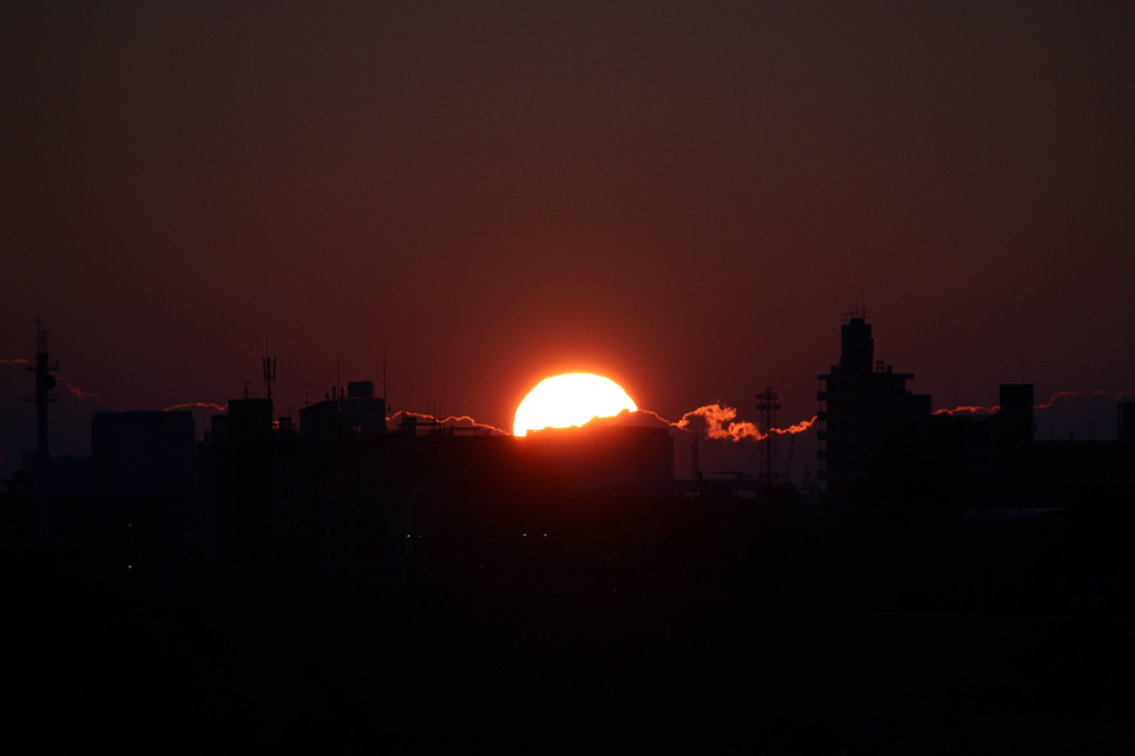 The sunrise on New Year’s Day 2016