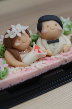 シノビ作「似顔絵和菓子ケーキ」