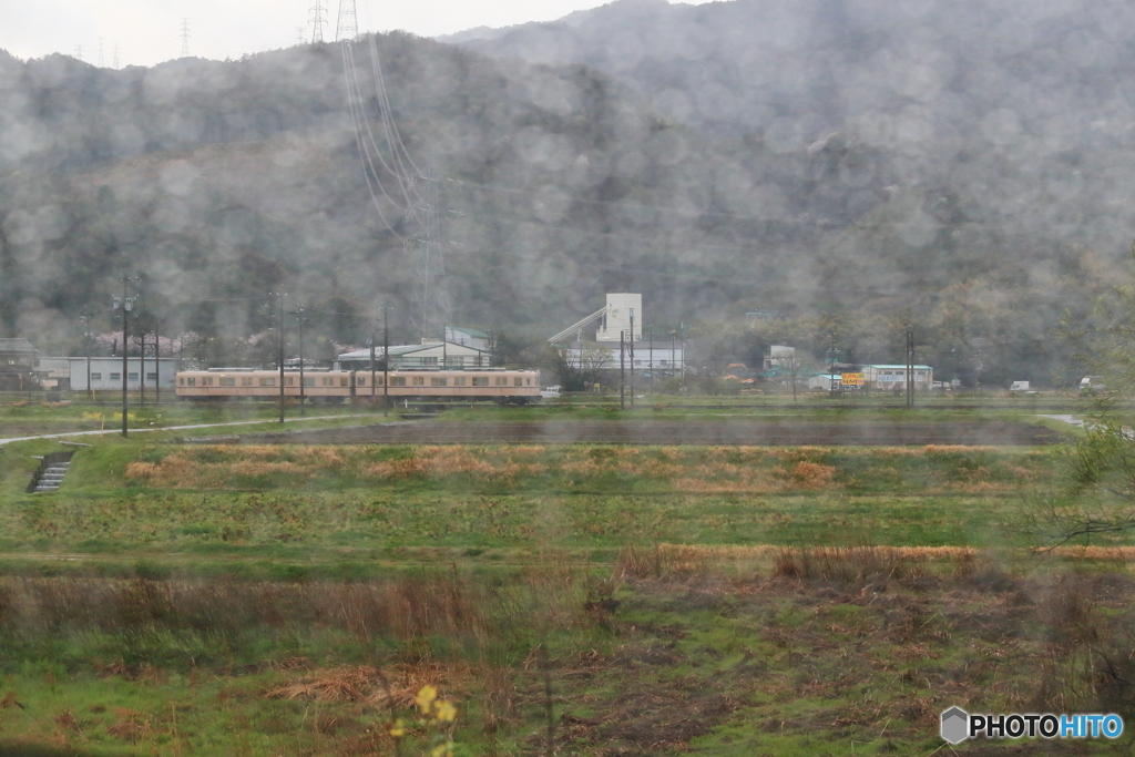 雨の養老鉄道