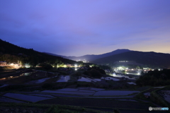 坂折れ棚田・夜明け前