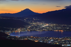 明けの富士