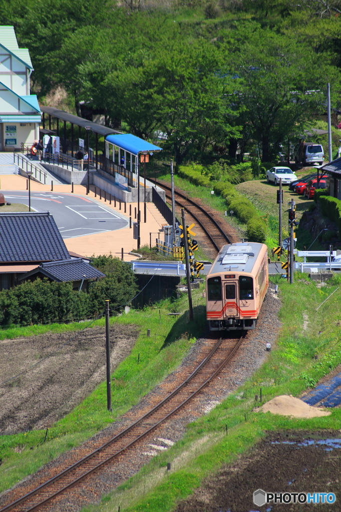 明知鉄道・山岡駅