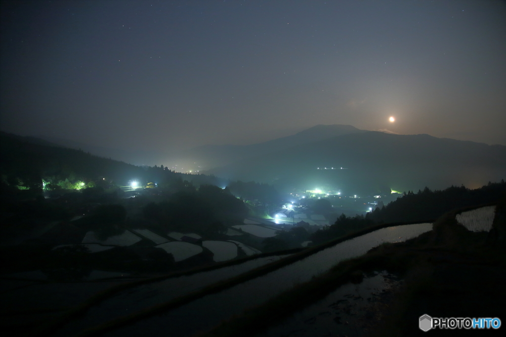棚田夜景