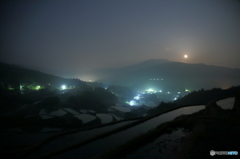 棚田夜景