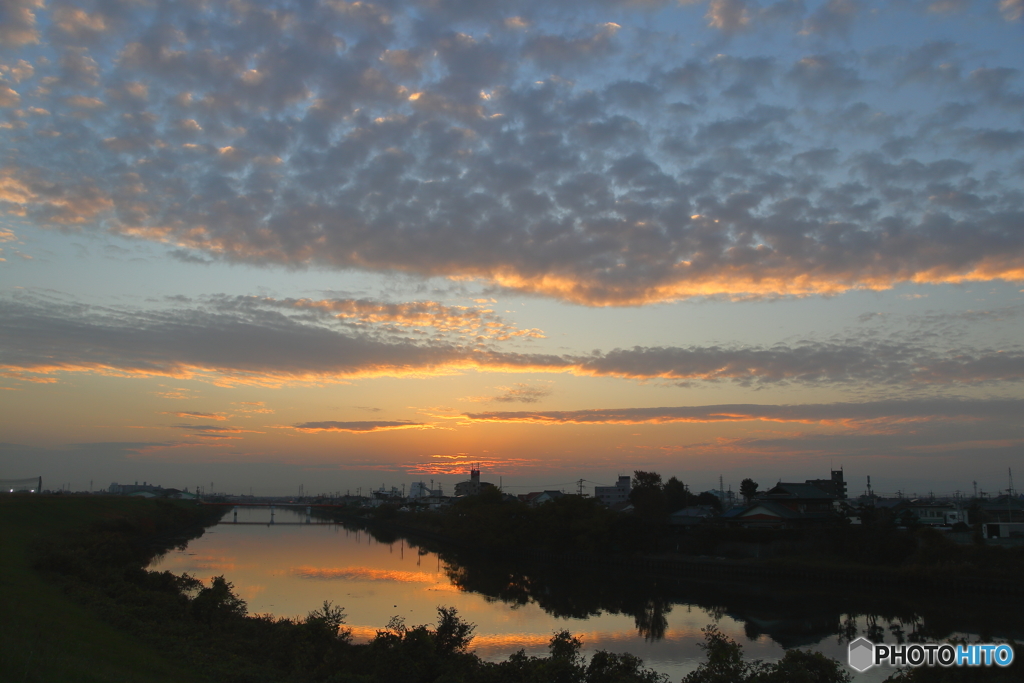 新川夕景