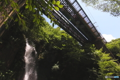 JR中央線と小野の滝