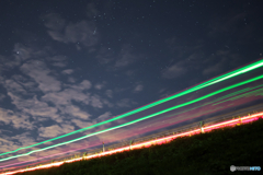 星景、光跡付き