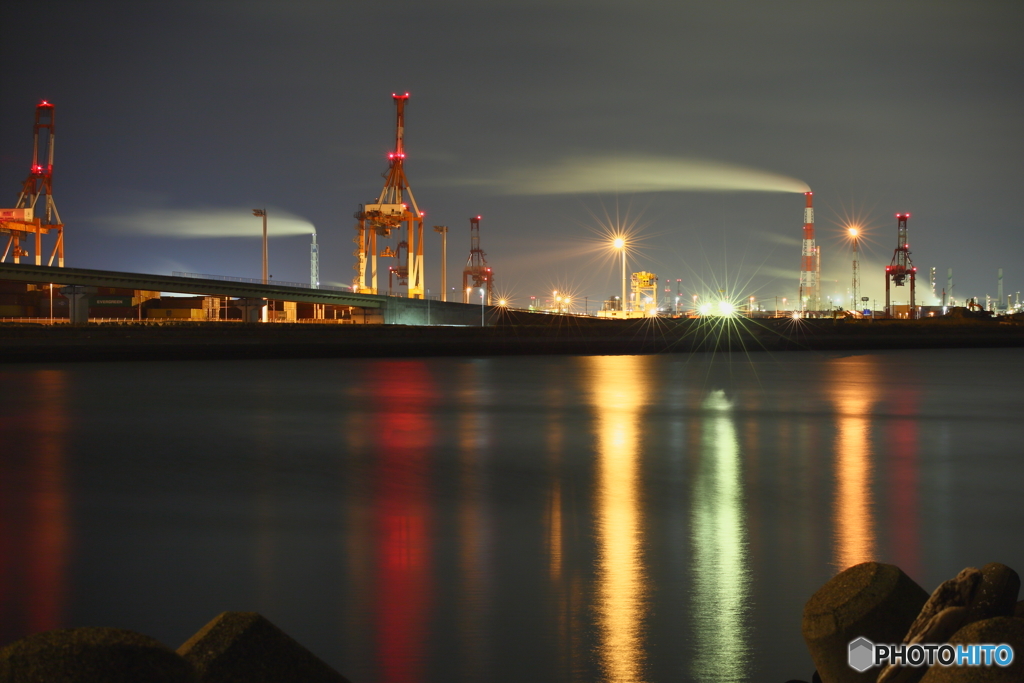 初めての工場夜景