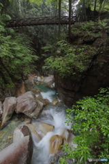 竜神の滝のつり橋