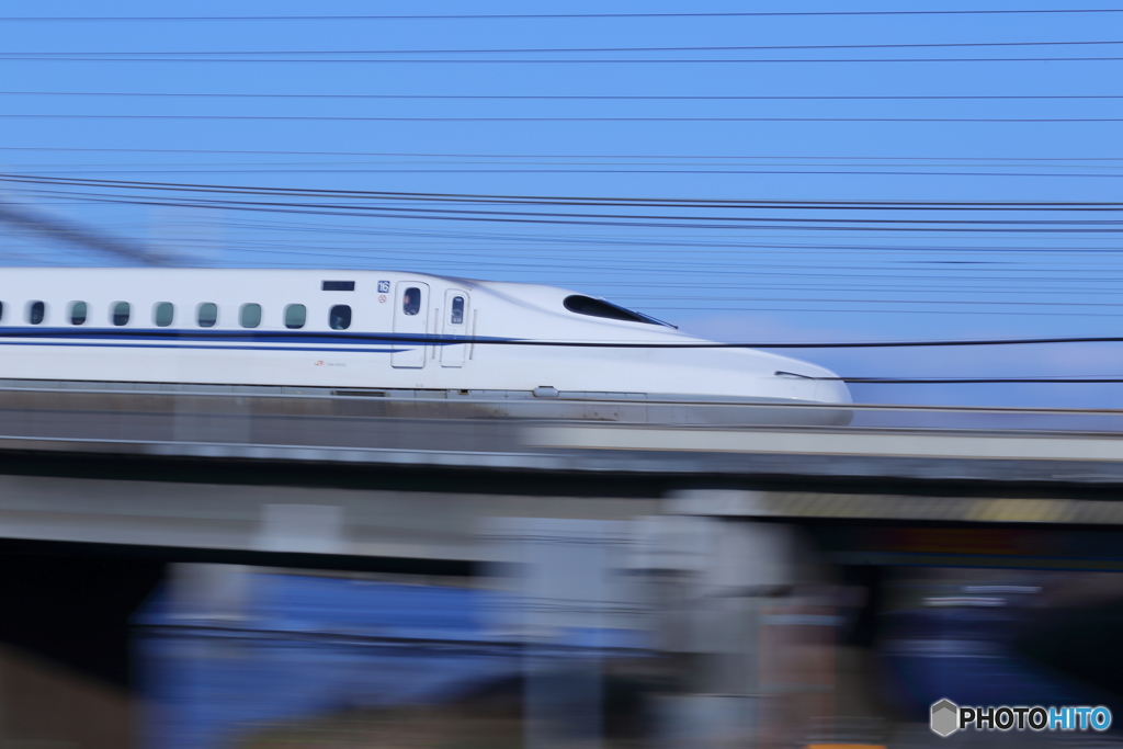 新幹線・寒空バージョン