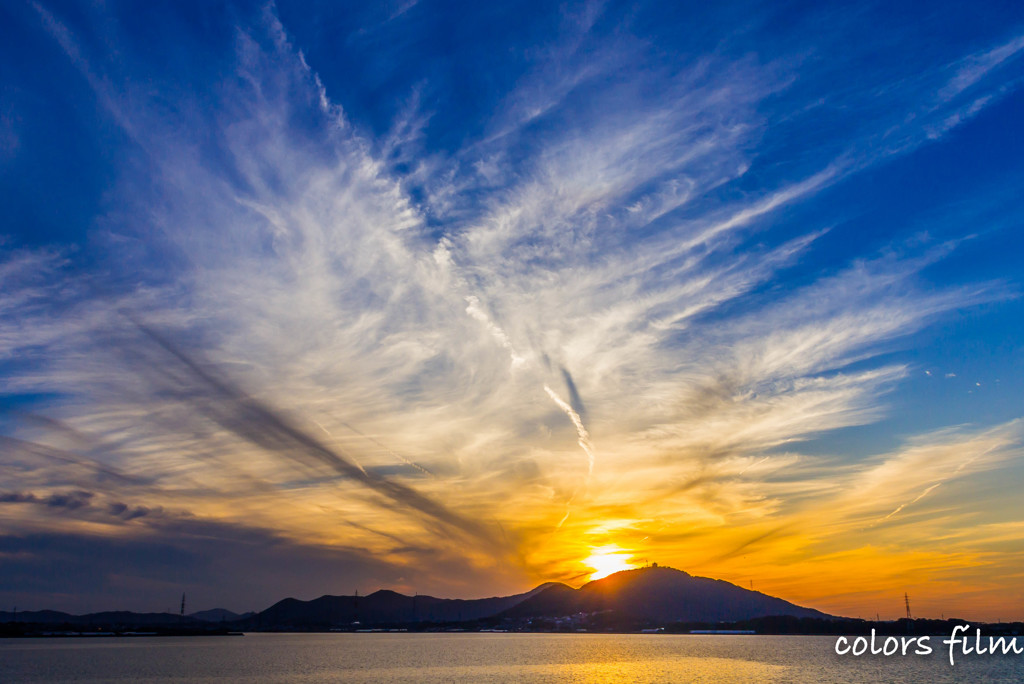 蔵王山　夕焼け