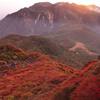 九重連山の夕暮れ